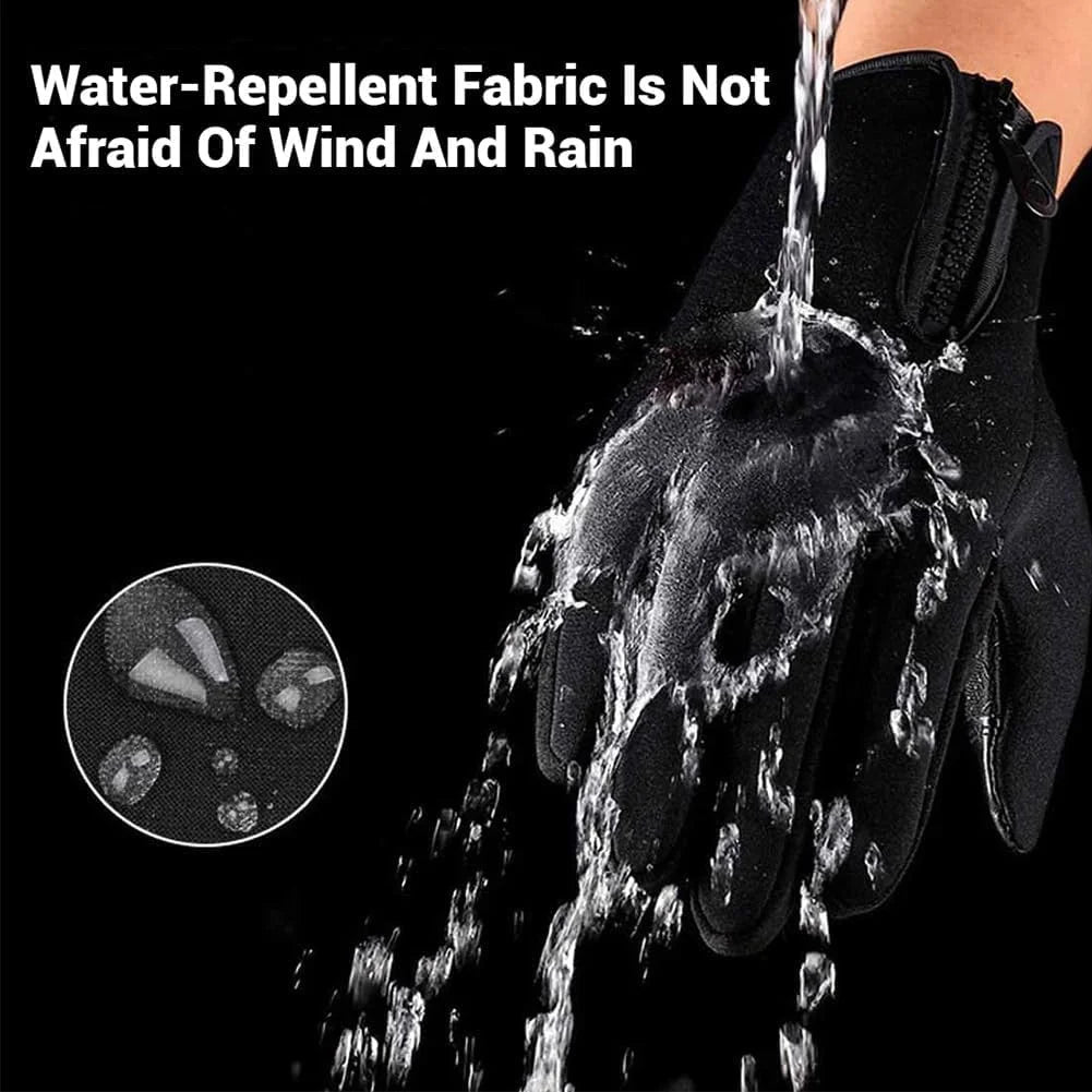 Waterproof Windproof Thermal Touchscreen Gloves with Non-Slip Grip M71899