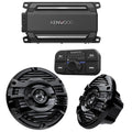 4 Channel Bluetooth Waterproof Compact Amplifier with 6.5" 2-way Marine Speaker System L797773
