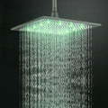 Oil Rubbed Bronze LED Square Shower Head Pack of 2 L108