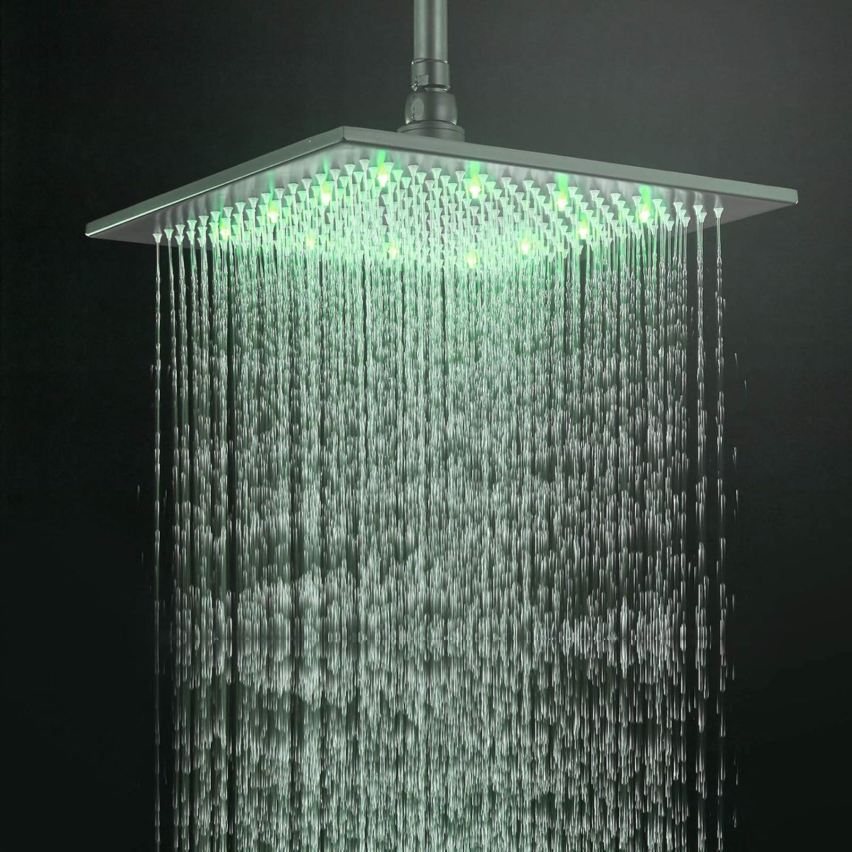 Oil Rubbed Bronze LED Square Shower Head Pack of 2 L108