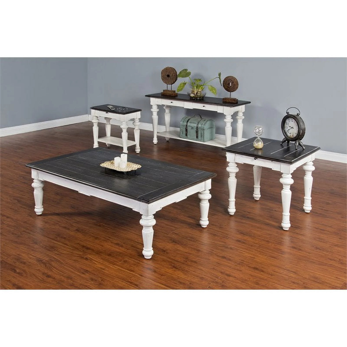 24" Farmhouse Wood End Table V8001