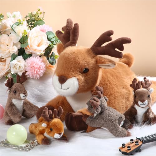 16 Inch Plush Deer Stuffed Animal Set with 4 Little Plush Z628938