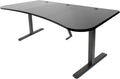 Height Adjustable 63 X 32 Inch Stand Up Desk with Black Table Top N5839