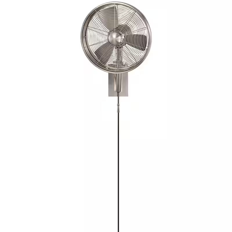 15 in. Indoor/Outdoor Brushed Nickel Wall Mount Fan U519