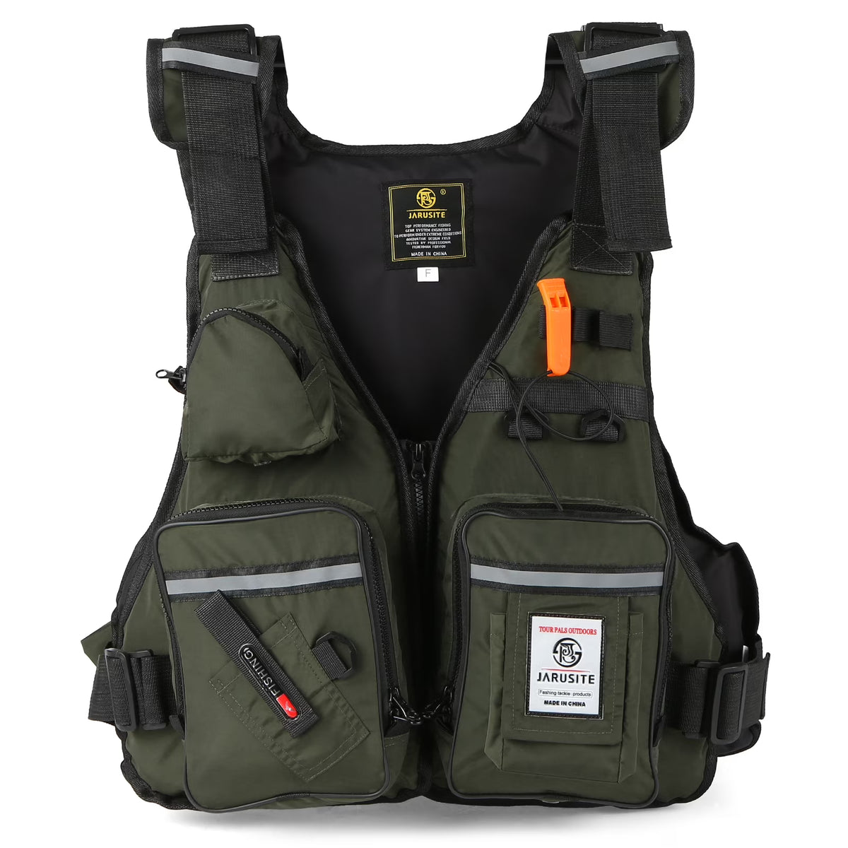 Adjustable Fly Fishing Jacket Vest with Open Sides U6837