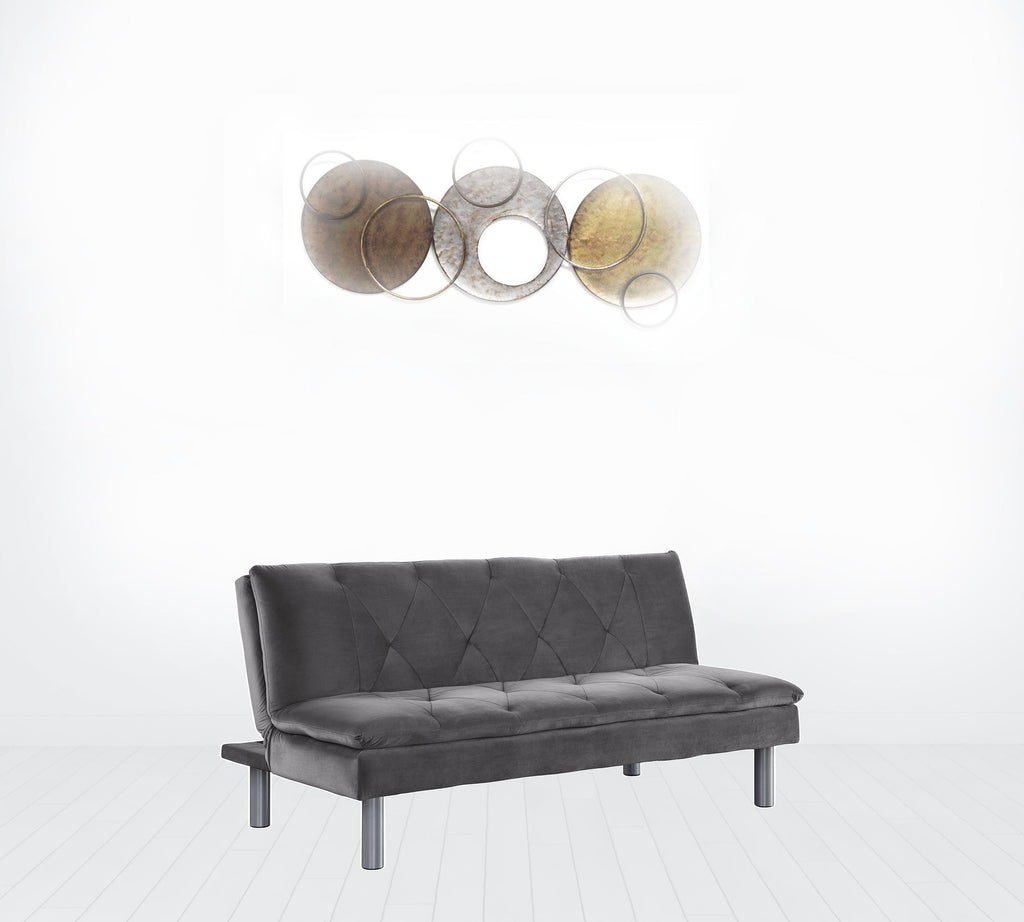 Grey Velvet Sleeper Sofa U740