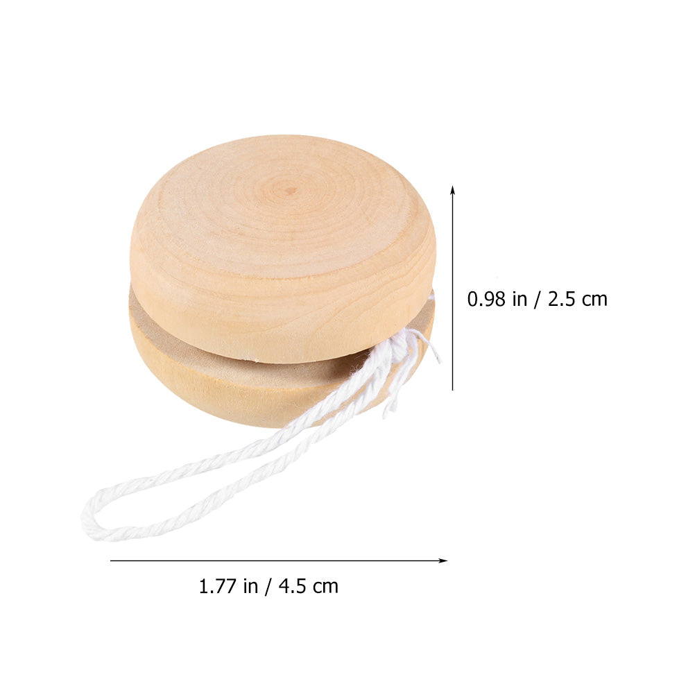 12Pcs Wooden Unfinished Yo-Yo Balls M5078