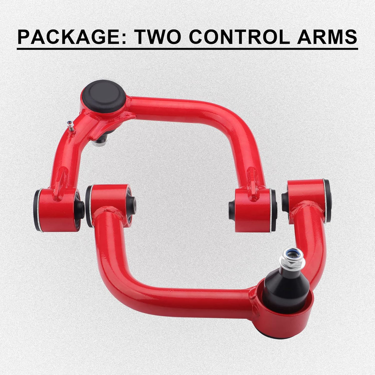 Front Upper Control Arms for 2005-2022 Tacoma, 2-4" Lift, Adjustable (Red) O151749