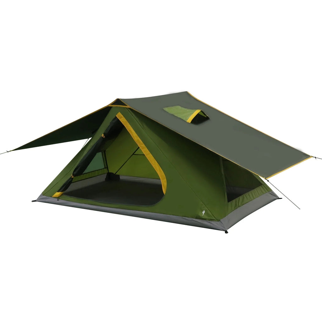 2-Person Pop up Instant Hub Tent, Green, 7.5 lbs I754