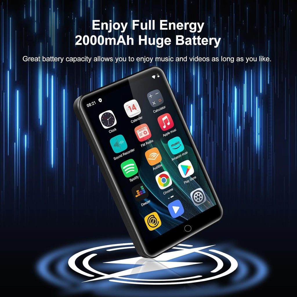 80GB MP3 Player with Bluetooth and WiFi, 4.0" Full Touchscreen Q6909