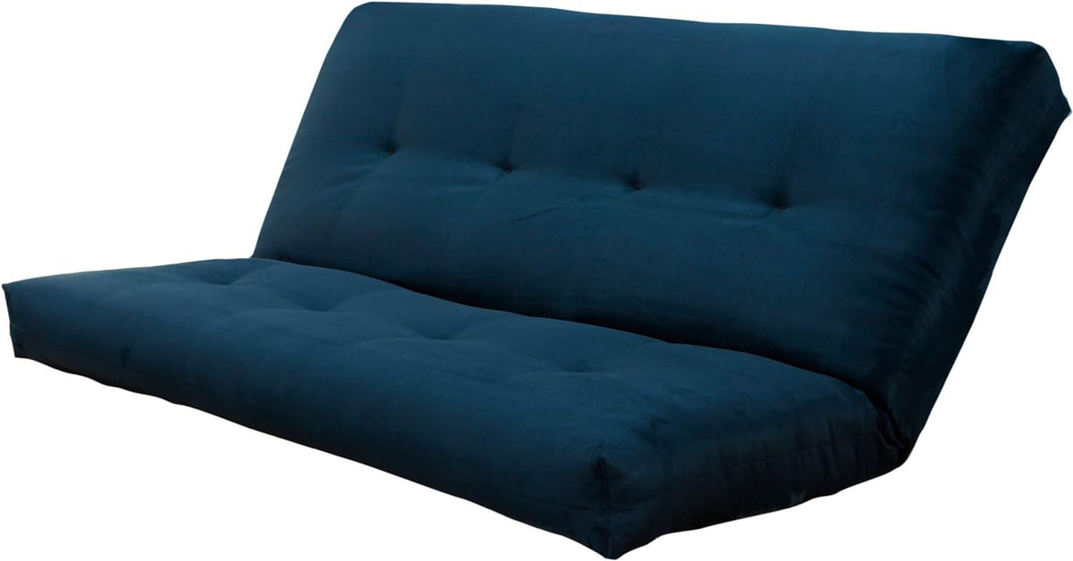 Blue Suede Fabric Futon Mattress J187