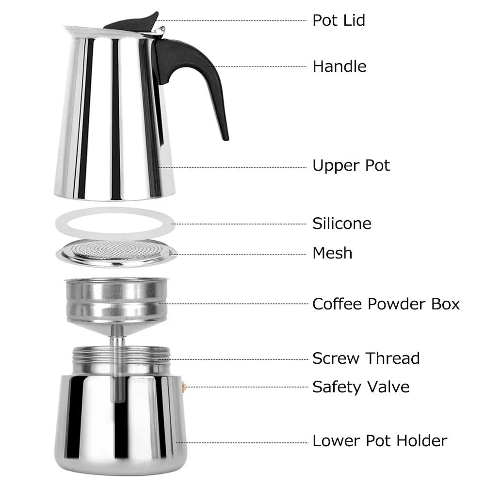 Stainless Steel Electric Coffee Maker G3647