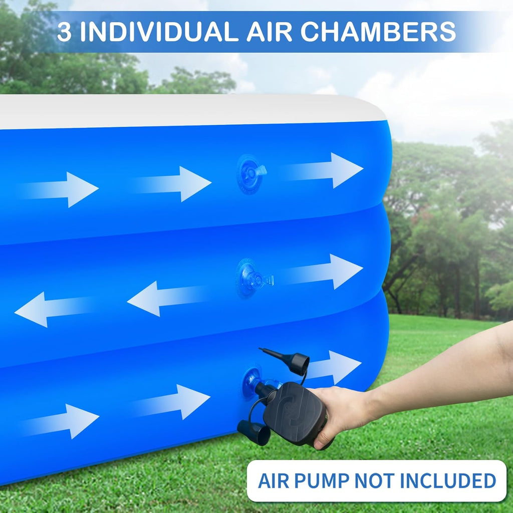 145" X 74" X 22" Inflatable Swimming Pool V7883