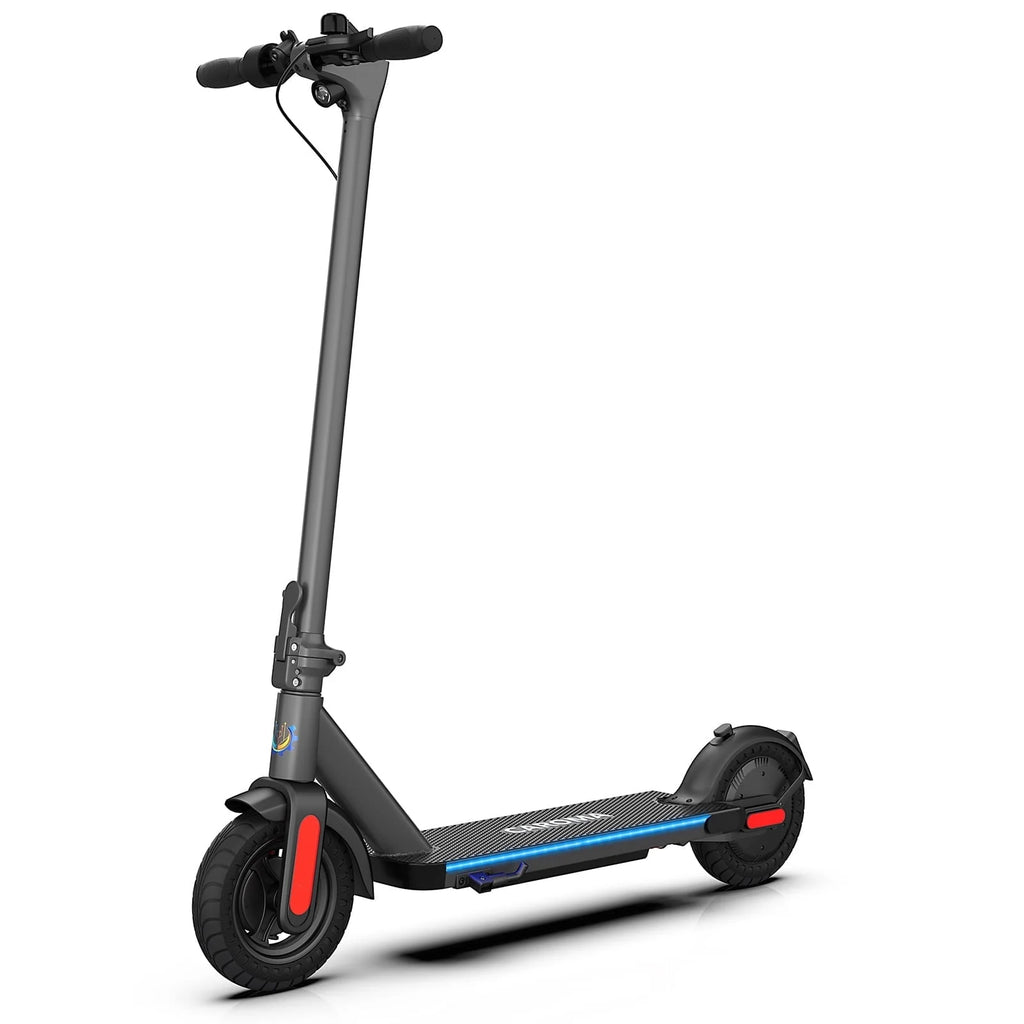 Electric Scooter 350W Motor 9 In Tires 20 mph 20 Miles 265 Lbs Silver C12096