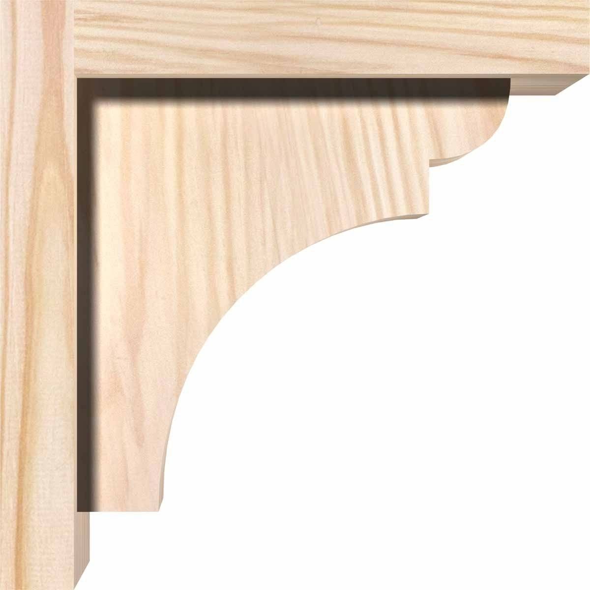 Yorktown Smooth Corbel with Backplate, Douglas Fir U9607