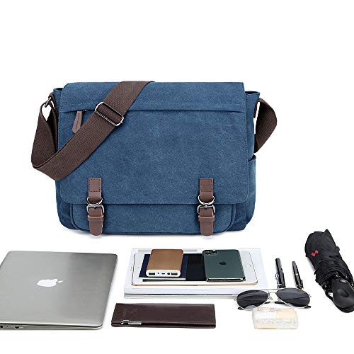 Canvas Messenger Bag for 15.6 Inch Laptop V84821