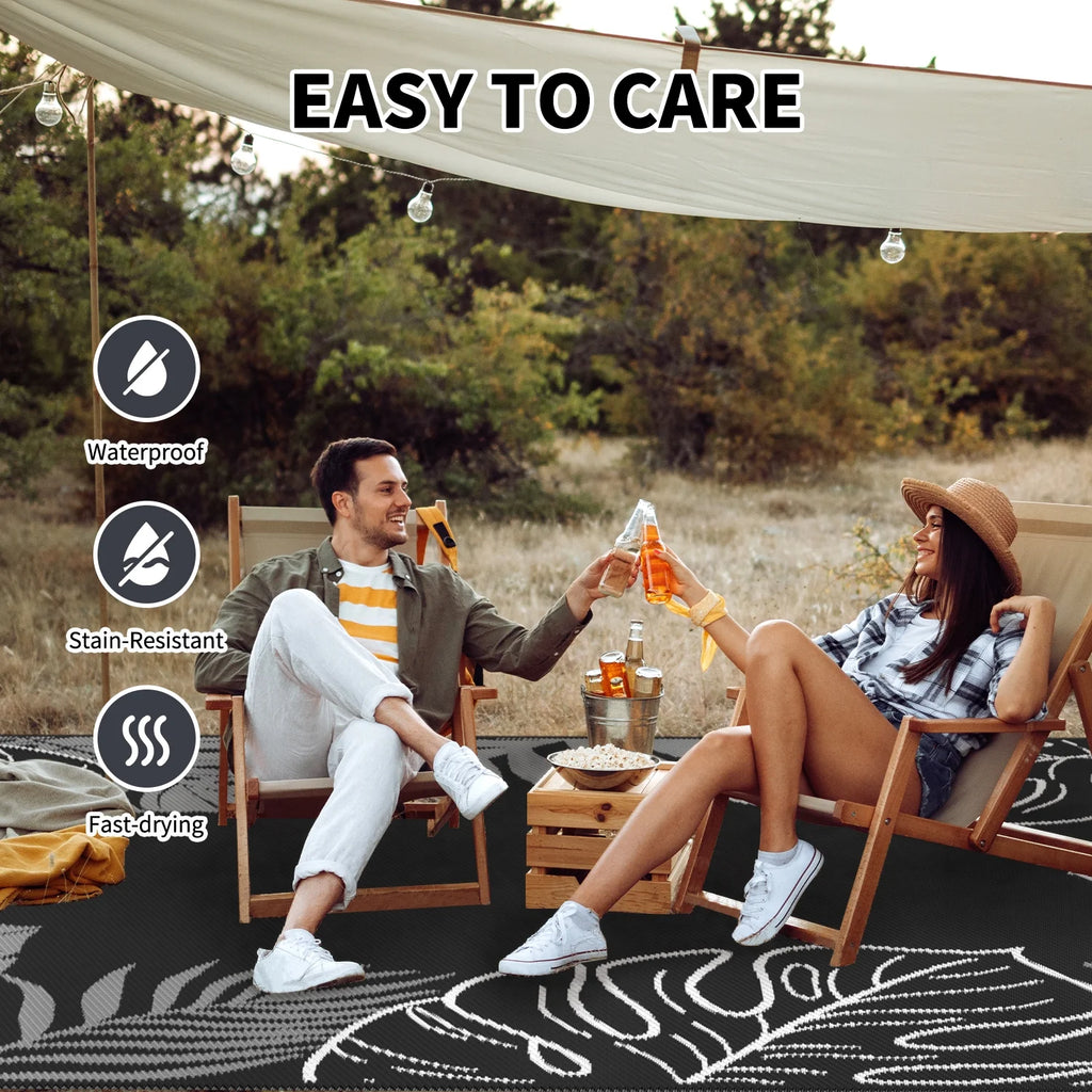 6x9 Waterproof Reversible Outdoor Rug E666