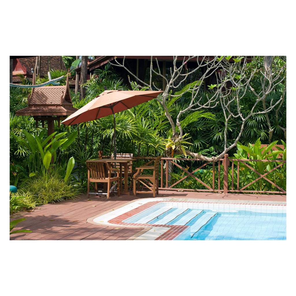 9 ft. Aluminum Auto Tilt Patio Umbrella W56116
