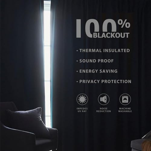 Light Grey Blackout Curtains 84 inches long U7530