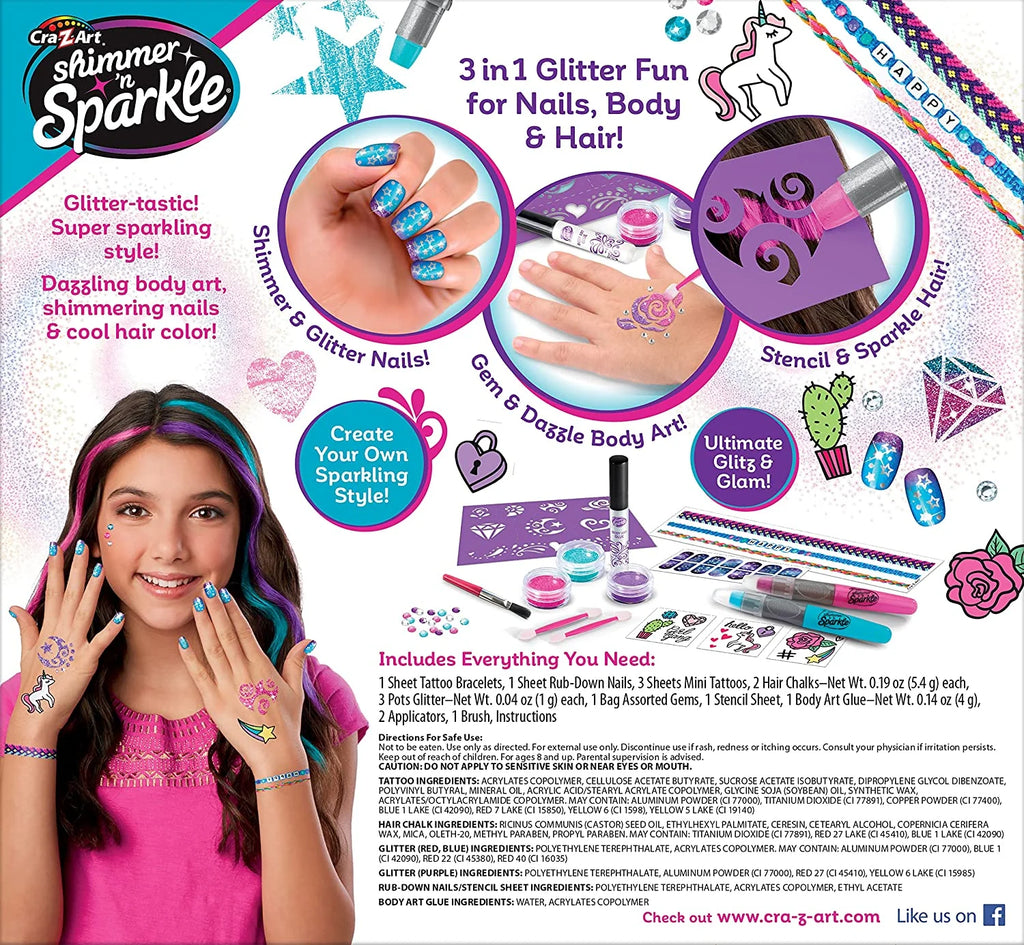 3-in-1 Glitter Beauty Set E373