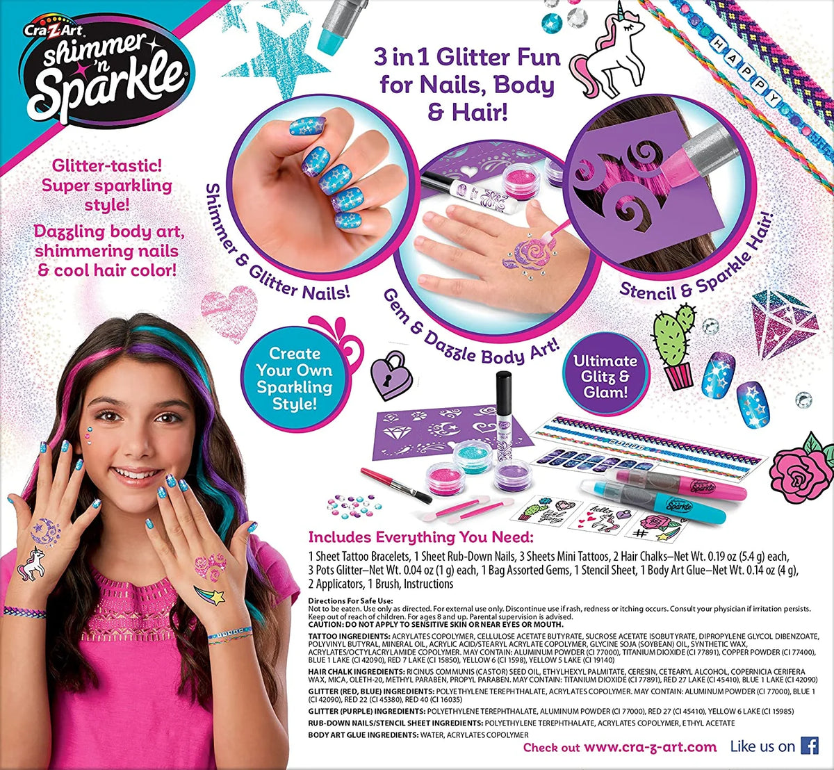 3-in-1 Glitter Beauty Set E373
