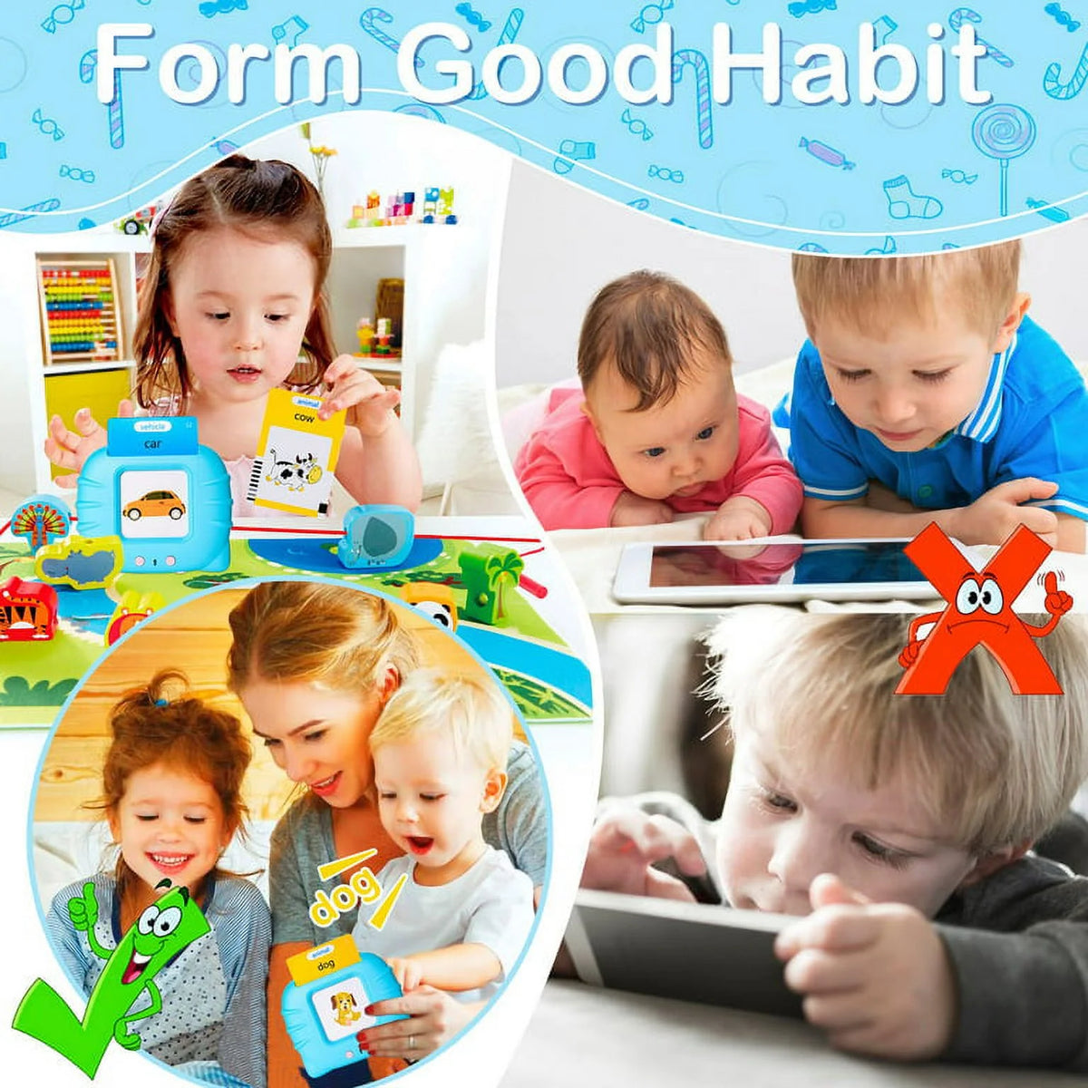 Talking Flash Cards Educational Toys for Toddlers Z249