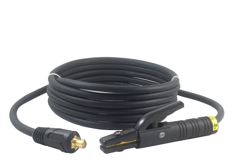 200 Amp Welding Ground Clamp Lead Assembly with Dinse Connector and #2 AWG Cable (75 Feet) V299