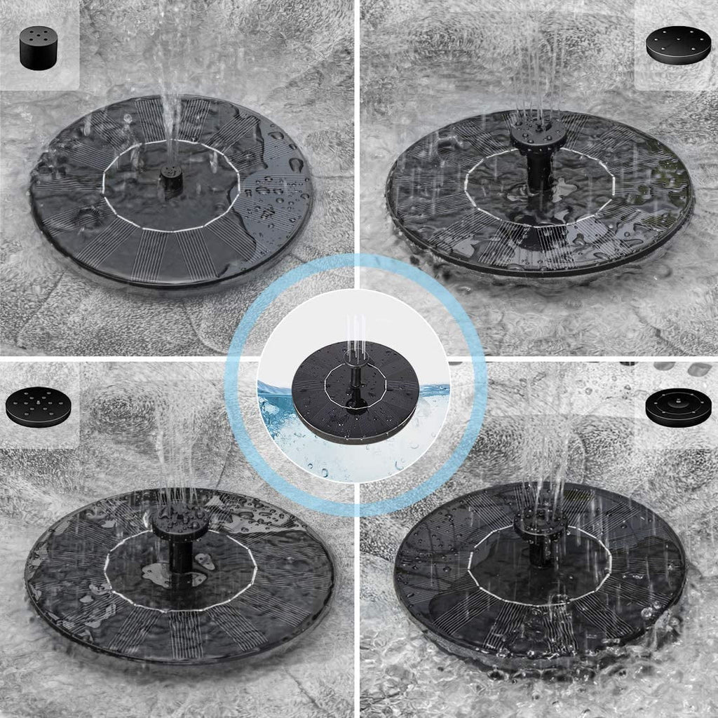 Polyresin Antique Outdoor Birdbath and Solar Powered Fountain Set K90084