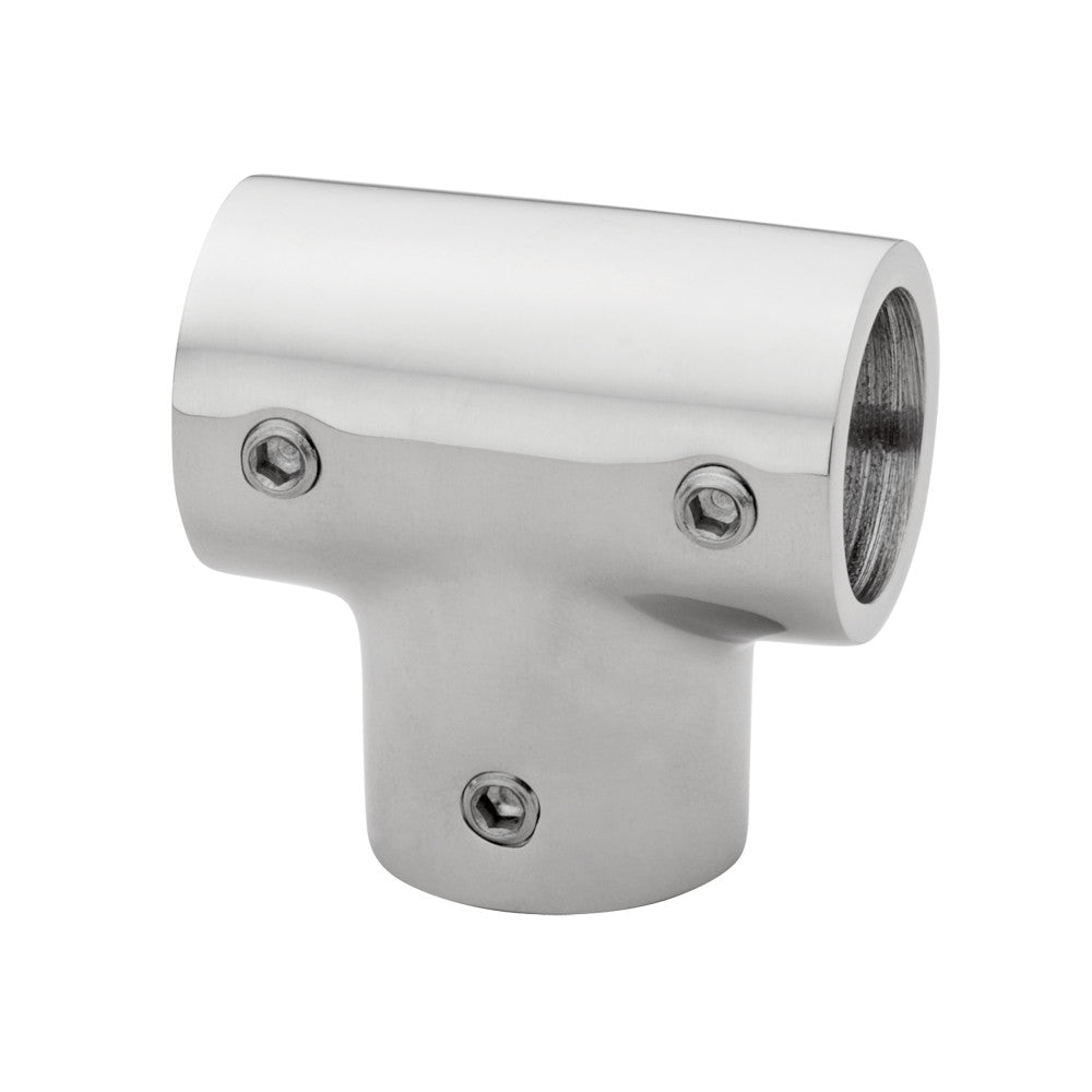 90° Tee Rail Fitting, 7/8", 316 SS X3558
