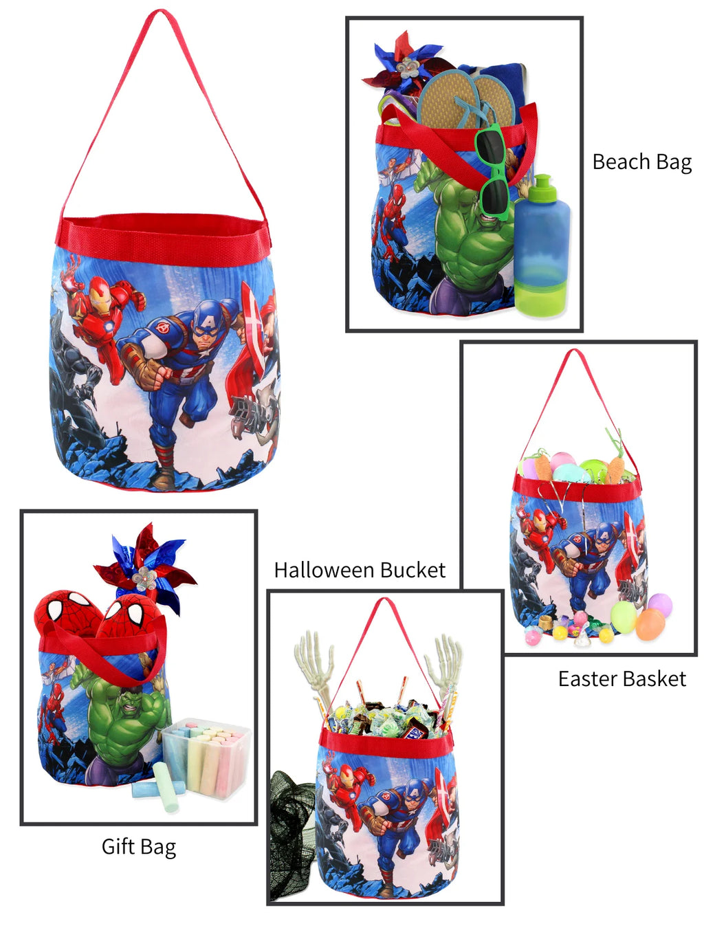 Collapsible Nylon Toy Storage Tote Bag M65246