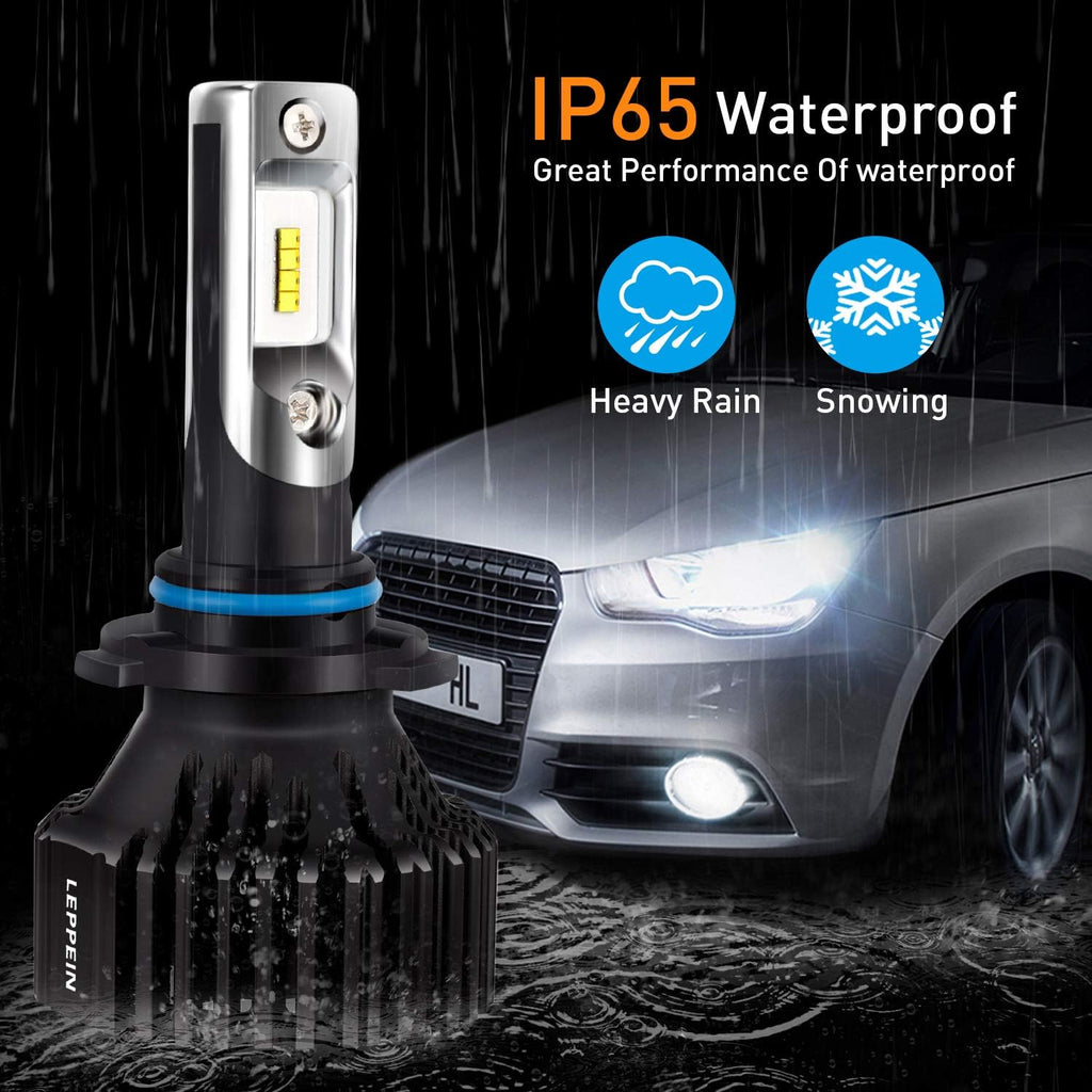9006/HB4 LED Headlight Bulbs Low Beam/Fog Light Bulbs 6500K 8000LM Cool White Halogen Replacement 2 Pack T6724