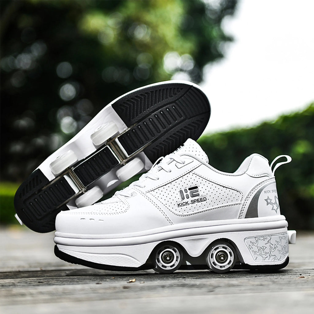 Roller Skate Shoes 2-in-1 Invisible Roller Skates Q18199