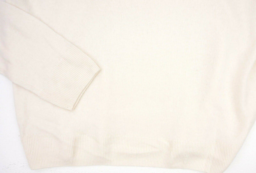 Ivory Cashmere V-Neck Sweater I447