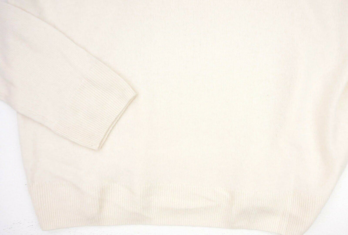 Ivory Cashmere V-Neck Sweater I447