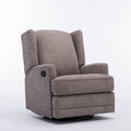 Wingback Swivel Glider Recliner, Smoke G378