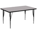 36 W x 72 L Rectangular Grey Thermal Laminate Activity Table O880252