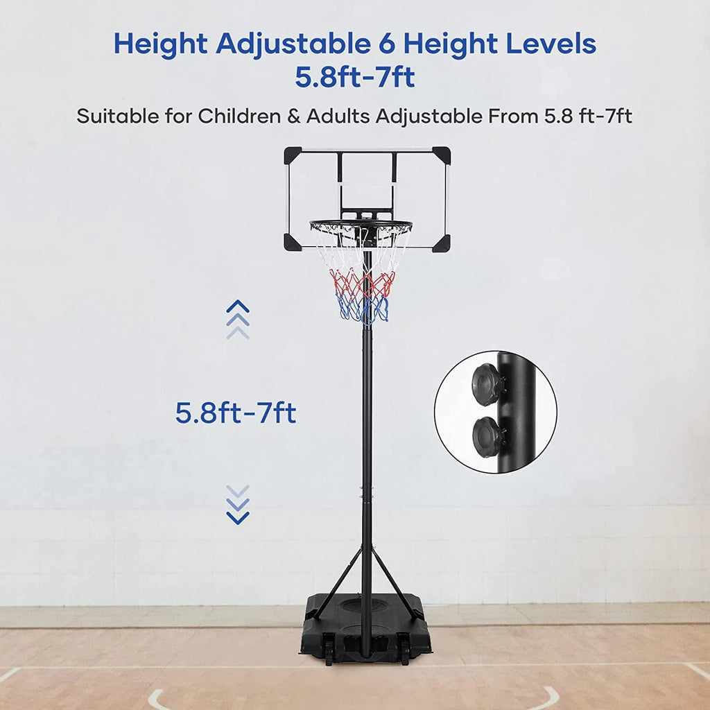 Portable PVC Basketball Hoop with Backboard B967523