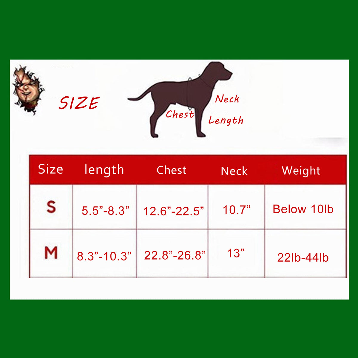 Dog Scary Transformation Costume with Wig D772