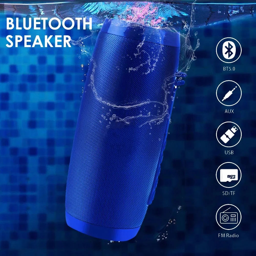 Waterproof Bluetooth 5.0 Portable Speaker with 7 LED Lights T770