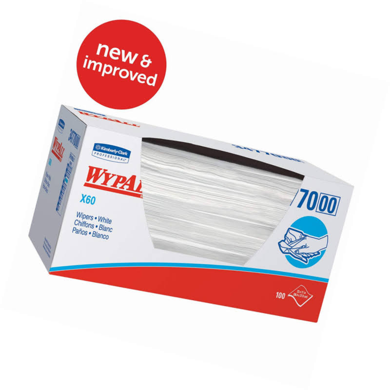 1/4 Fold White Wipers, 11 x 23, 100/Box, 9/Carton Y374663