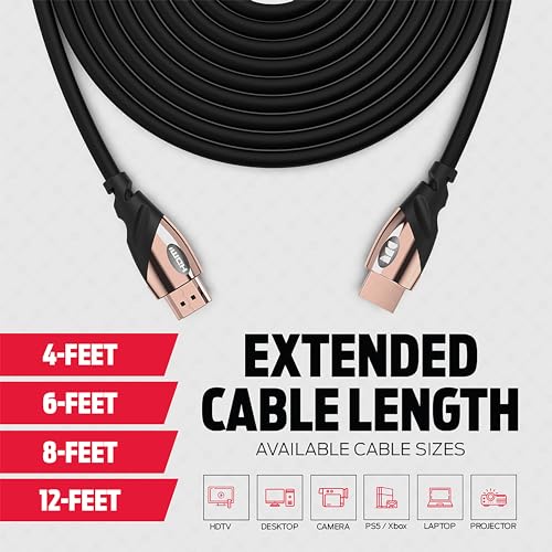 Rose Gold 4K Ultra HD HDMI Cable 6 FT U201531
