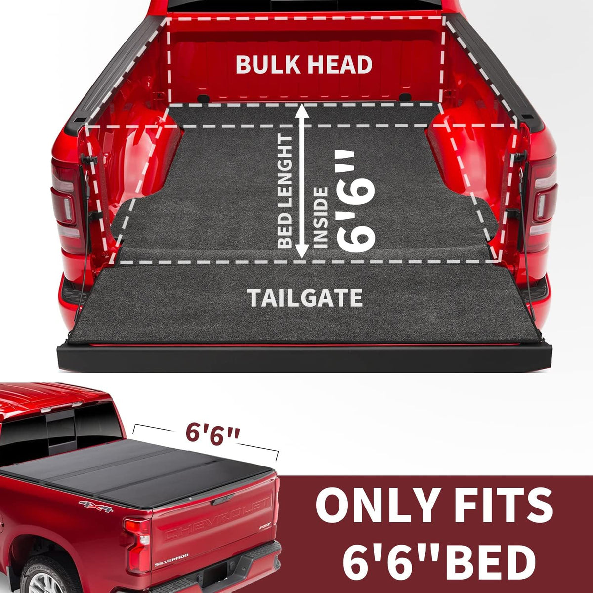 Hard Tri-Fold Truck Bed Tonneau Cover H64131