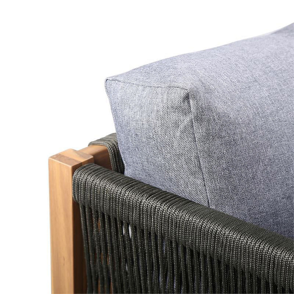 Dark Gray Polyester Fabric Outdoor Sofa J188