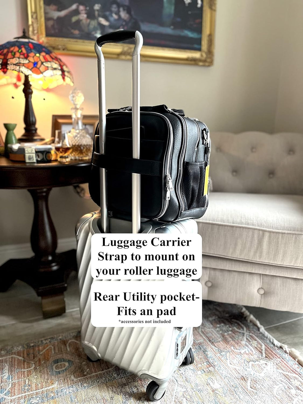 Aviation Flight Bag with Exterior Pockets and Zipper Storage E8240