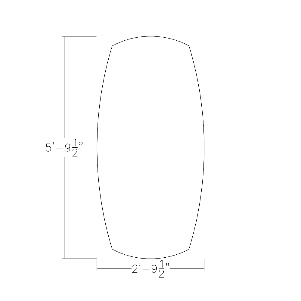 6 Person Arc Boat Conference Table 6 Ft S9649