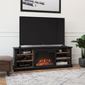 Black Fireplace Stand for TVs up to 70" J421803