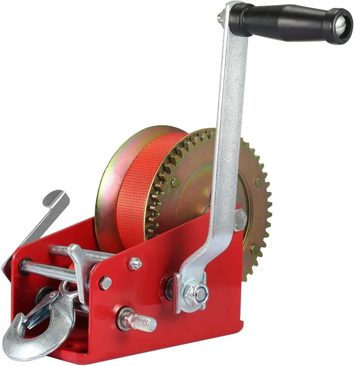Heavy Duty Hand Winch with Polyester Strap, Blue Pack of 2 T850