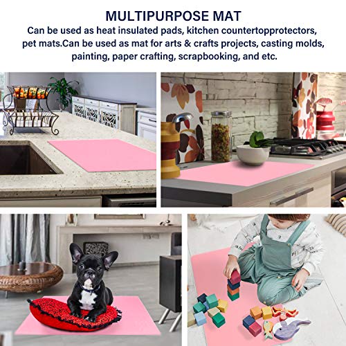 3PCS Silicone Sheet Dark Grey 15.7x11.8 inches D661