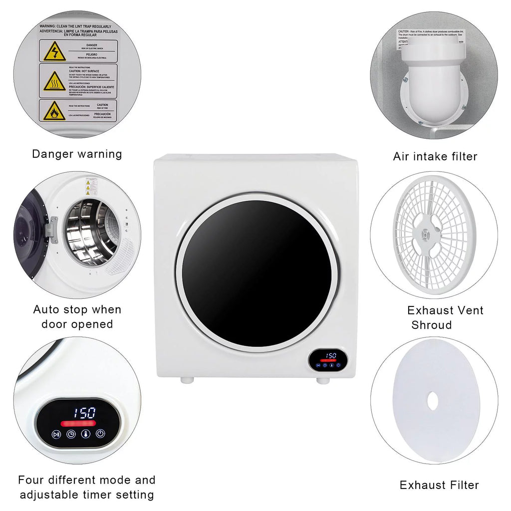 Compact Portable Clothes Dryer with LED Display G15512