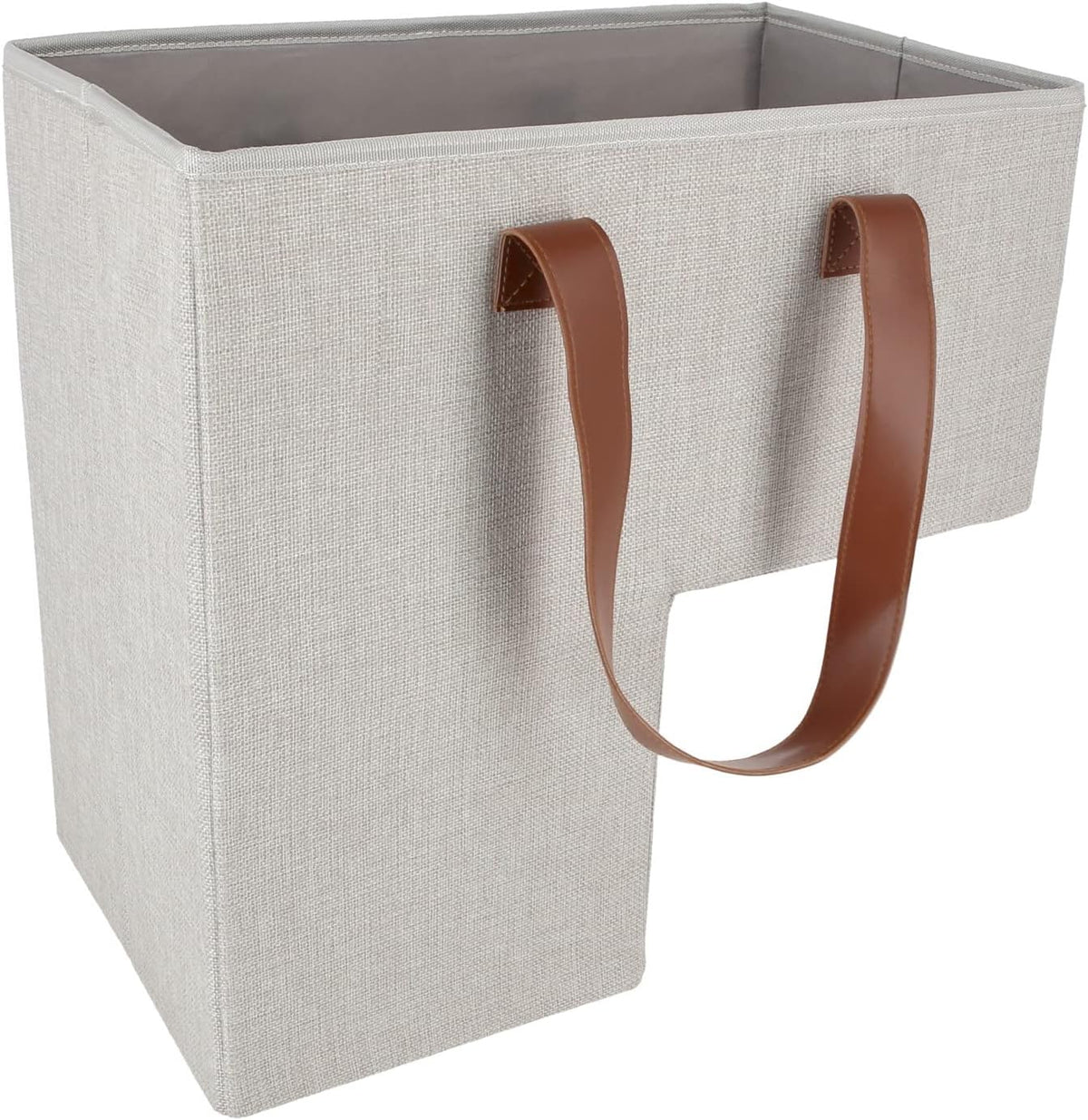 16 Staircase Basket with Handles, Natural Beige A35206